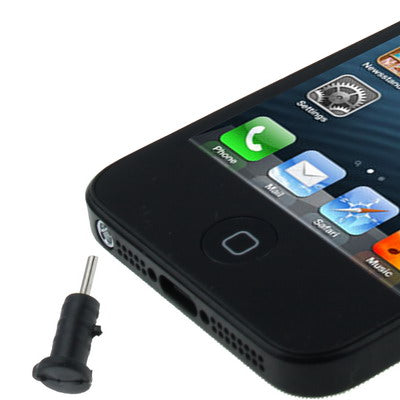 100 PCS Earphone Slot Anti-dust Stopper for iPhone 6S / 6S Plus, 6 / 6 Plus, iPhone 5 / 5S / 5C / SE, iPad Air / iPad Air 2, iPad mini 4(Black)-garmade.com