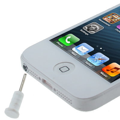 100 PCS Earphone Slot Anti-dust Stopper for iPhone 6S / 6S Plus, 6 / 6 Plus, iPhone 5 / 5S / 5C / SE, iPad Air / iPad Air 2, iPad mini 4(White)-garmade.com