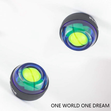 Gyroscopic Wrist Exercise Rotor Ball with LED Light for Fitness Ball(Blue)-garmade.com