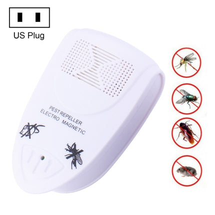 Ultrasonic Pest Repeller Electro Magnetic(White)-garmade.com