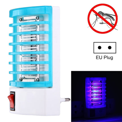 1W Efficient 4-LED Mosquito Killer Night Lamp, EU Plug, AC 220V(Blue)-garmade.com