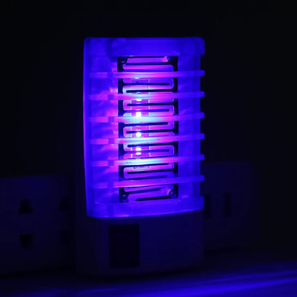 1W Efficient 4-LED Mosquito Killer Night Lamp, EU Plug, AC 220V(Blue)-garmade.com