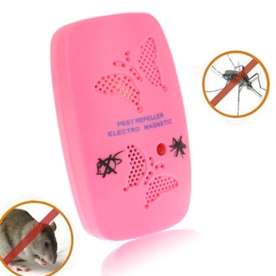 Ultrasonic Electronics Insecticide with Two Steps of Adjustable, Pink (EU Plug)-garmade.com