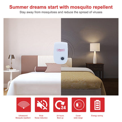 Ultrasonic Electronic Cockroach Mosquito Pest Reject Repeller,EU Plug-garmade.com