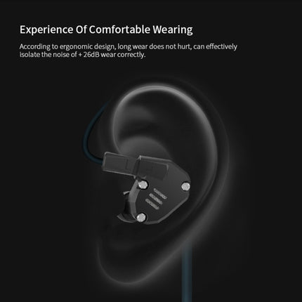 KZ ZS6 3.5mm Plug Hanging Ear Sports Design In-Ear Style Wire Control Earphone, Cable Length: 1.2m (Green)-garmade.com
