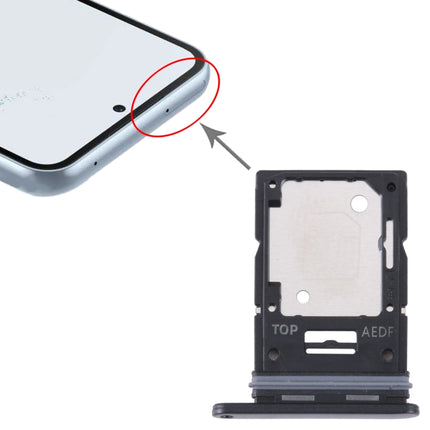 For Samsung Galaxy A54 SM-A546 Original SIM Card Tray + Micro SD Card Tray (Black)-garmade.com