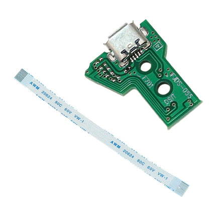 JCD JDS-055 USB Charging Port Board with 12 Pin FPC Flex Cable For PS4-garmade.com
