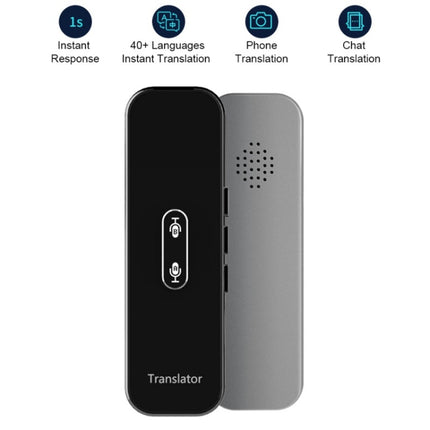 G6X Smart Real Time Voice Translator 40 Languages for Android IOS and Smartphone(Gray)-garmade.com