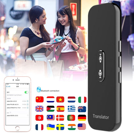 G6X Smart Real Time Voice Translator 40 Languages for Android IOS and Smartphone(Gray)-garmade.com