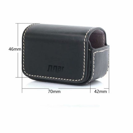 Waterproof Mini Leather Case Storage Carrying Box for DJI OSMO Action / GoPro / SJCAM / Xiaomi Mi Jia(Black)-garmade.com
