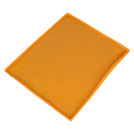 2 PCS Non-stick Cake Pad Swiss Roll Pad Baking Tools For Cakes Silicone Mat(Orange)-garmade.com