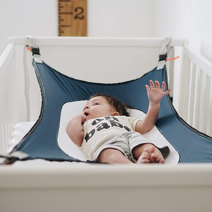Detachable Portable Infant Baby Hammock Children Hanging Furniture Lightweight Baby Bed Indoor(Dark Grey)-garmade.com