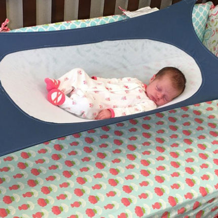 Detachable Portable Infant Baby Hammock Children Hanging Furniture Lightweight Baby Bed Indoor(Navy)-garmade.com