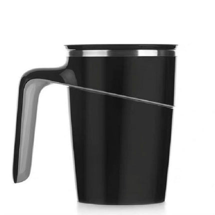 Creative Suction Cup Does not Pour Cup Office Mug(Black)-garmade.com