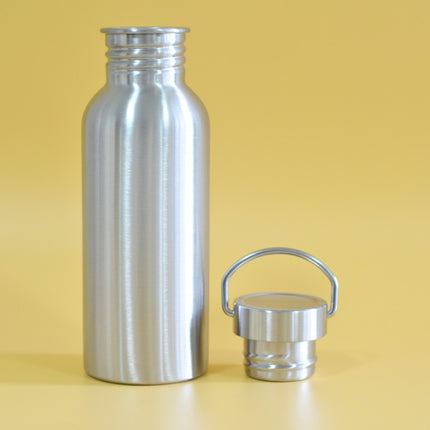 2 PCS Stainless Steel Water Bottle Leak-proof Jar Sports Flask for Biking Camping Hiking Travel Outdoor, Capacity:600ml-garmade.com