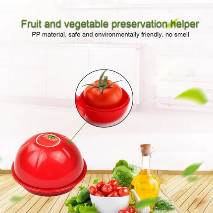 Creative Kitchen Refrigerator Vegetable Fruits Crisper Containers Plastic Fresh Storage Box(Tomato)-garmade.com