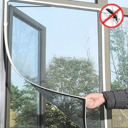 Fly Bug Mosquito Net Door Window Net Netting Mesh Screen Curtain Protector Flyscreen Insect DIY, Size:2x1.5m(Black)-garmade.com