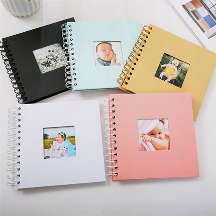 6 inch Baby Growth Album Kindergarten Graduation Album Children Paper Album(White)-garmade.com