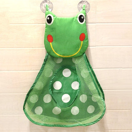 Cartoon Animal Toy Mesh Storage Basket Home Bathroom Net Pouch Bag(Frog)-garmade.com