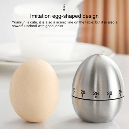Mechanical Egg Kitchen Cooking Timer Alarm 60 Minutes Stainless Steel Kitchen Tools-garmade.com