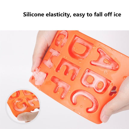 A-Z 3 in 1 Letter Ice Cube Ice Box Silicone Ice Tray Set(Orange)-garmade.com