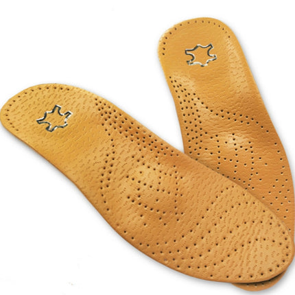 Corrected Flat Foot Arch Pad XO Leg Orthopedic Inner Eight-Shaped Corrective Insole, Size:41/42(Brown)-garmade.com