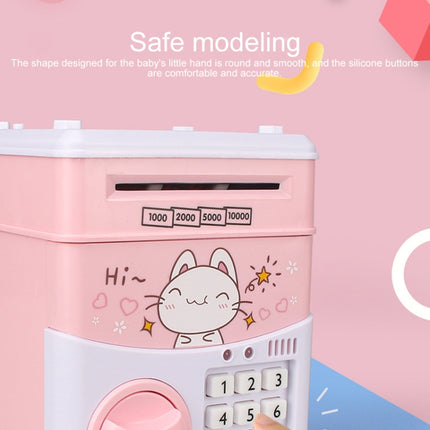 Simulation Cartoon ATM Password Safe Automatic Money Roller with Music Coin Piggy Bank(Polar Bear)-garmade.com