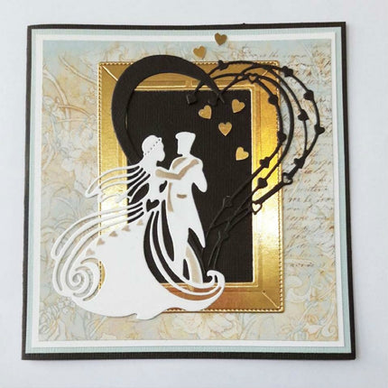 Wedding Couple Series Knife Mold Scrapbook Album Greeting Card Embossing Mold-garmade.com