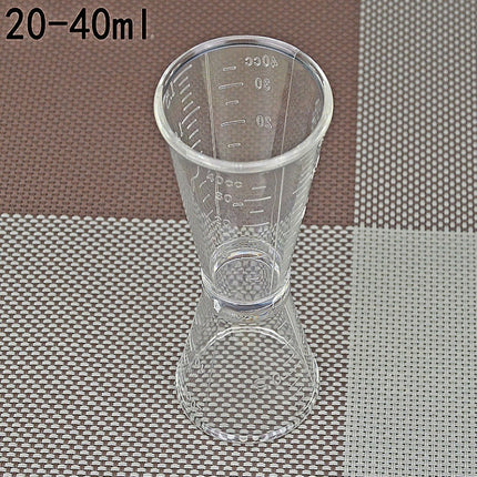 2 PCS PC Small Measuring Cup Device Double-headed Graduated Milk Tea Scale Cup Measuring Tool, Specification:Large-garmade.com