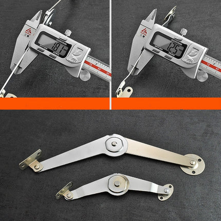 Two-folded Strut Folding Lever Door Support Furniture Connector, Specification:9 Inchs Lever-garmade.com