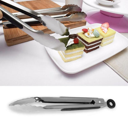 Stainless Steel Silicone Handle Kitchen Food Meat Barbecue Clip, Size:16 inch-garmade.com