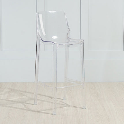 Transparent Bar Chair Personality Fashion Home High Chair Acrylic Chair, Height:65cm(Transparent Color)-garmade.com