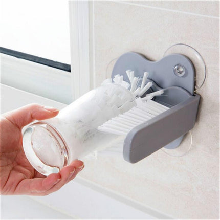 Suction Wall Lazy Cup Cleaning Brush Kitchen Bar Cleaning Tool-garmade.com