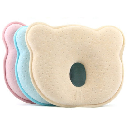 Baby Head Type Correction Pillow Newborn Head Cushion Memory Pillow(Pink)-garmade.com