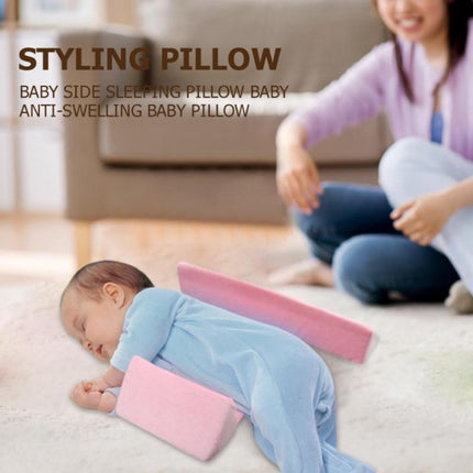 Baby Infant Side Sleep Positioner Pillow For Baby Care(Blue)-garmade.com