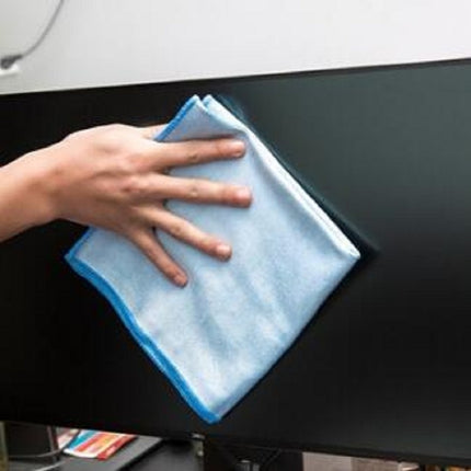 10 PCS Microfiber Wipe Glass Non-Marking Cleaning Cloth, Size:30x30cm, Colour:Blue-garmade.com