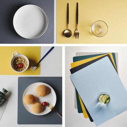 Nordic Style Food Grade Silicone Pad Tableware Environmental Insulation Pad Placemat(Green)-garmade.com
