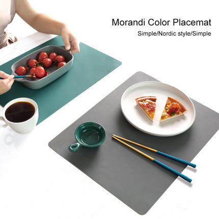 Nordic Style Food Grade Silicone Pad Tableware Environmental Insulation Pad Placemat(Dark Gray)-garmade.com