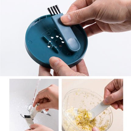 Household Round Nose Shape Multifunctional Cooking Machine Manual Garlic Minced Meat Minced Vegetable Stirrer(Light Green)-garmade.com