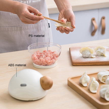 Household Round Nose Shape Multifunctional Cooking Machine Manual Garlic Minced Meat Minced Vegetable Stirrer(Light Green)-garmade.com