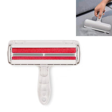 Automatic Hair-removing Double-sided Brushing Device Bed Sheet Sofa Pet Hair Sticking Device(Red)-garmade.com