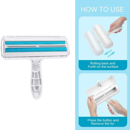 Automatic Hair-removing Double-sided Brushing Device Bed Sheet Sofa Pet Hair Sticking Device(Red)-garmade.com