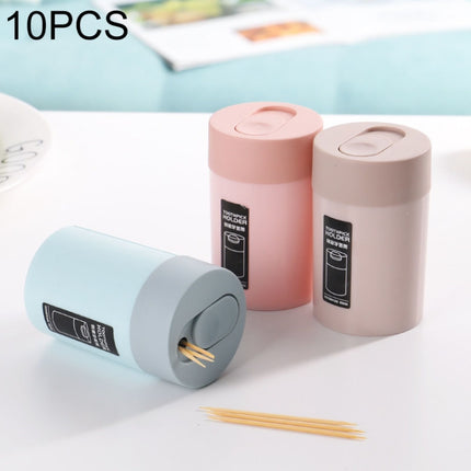 10 PCS Household Plastic Portable Toothpick Box Color / Style Random Delivery-garmade.com