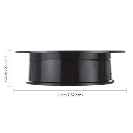 20cm 360 Degree Electric Rotating Turntable Display Stand Photography Video Shooting Props Turntable, Max Load 1.5kg, Powered by Battery(Black)-garmade.com