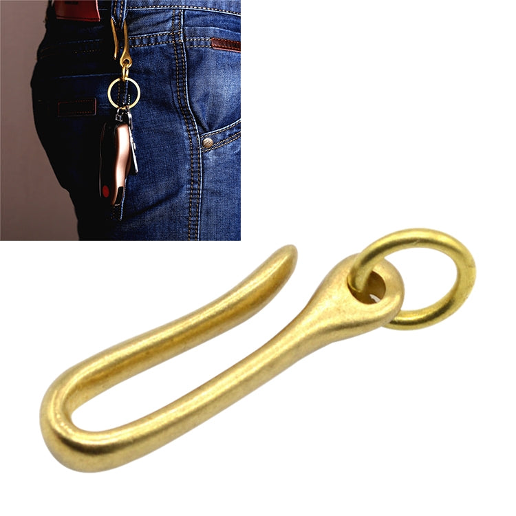 Solid Brass Belt Hook and Chain