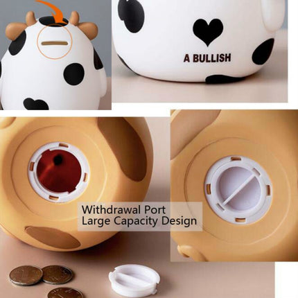 Cartoon Piggy Bank Bedroom Desktop Decoration Change Storage Tank(Milk White)-garmade.com