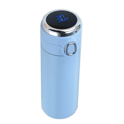 Smart Temperature Measurement Digital Display Stainless Steel Vacuum Flask Cup, Capacity:420ml(Light Blue)-garmade.com