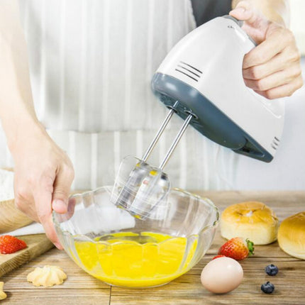 Whisk Electric Household Mini Whisk Baking Small Whipped Cream Machine, Specification:EU Plug+4 Stirring Rods-garmade.com