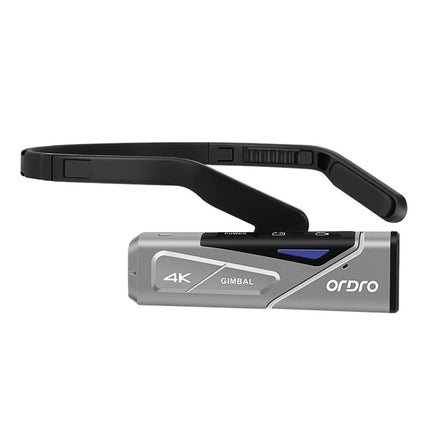 ORDRO EP7 4K Head-Mounted Auto Focus Live Video Smart Sports Camera, Style:With Remote Control(Silver Black)-garmade.com