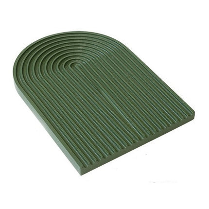 Water Ripple Cutting Board Afternoon Tea Snack Plate Photo Props Large (Dark Green)-garmade.com